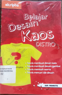 Belajar Desain Kaos Distro