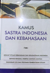 KAMUS SASTRA INDONESIA DAN KEBAHASAAN