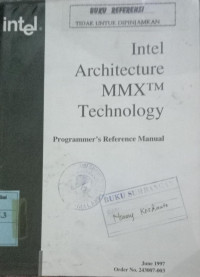 Intel Architecture MMXtm Technology